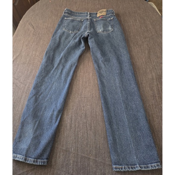 Wrangler 1096FXVMF Blue Denim Jeans Men's Regular Straight  Leg Fit Size 31x30 - Picture 3 of 5